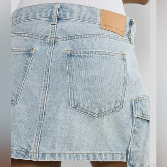 Aritzia Denim Forum The '90s Cargo Classic Mini Size 30 - Picture 5 of 16
